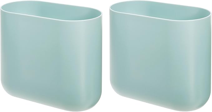 iDesign Small Slim Plastic Bathroom Trash Can by iDesign