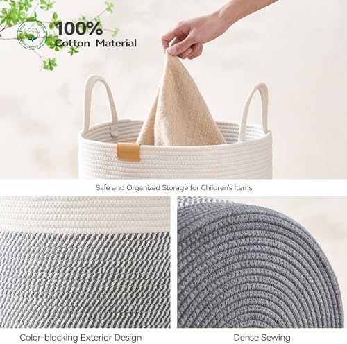 Nunsino Laundry Hamper 62L, Large Laundry Basket - Image 5