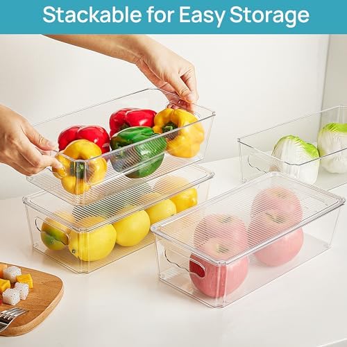 Vtopmart 8pcs Clear Stackable Storage Bins - Image 4