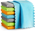 AIDEA Microfiber Glass Cleaning Cloths-8PK, Magic Cleaning Cloth 16"x16" by AIDEAHOME