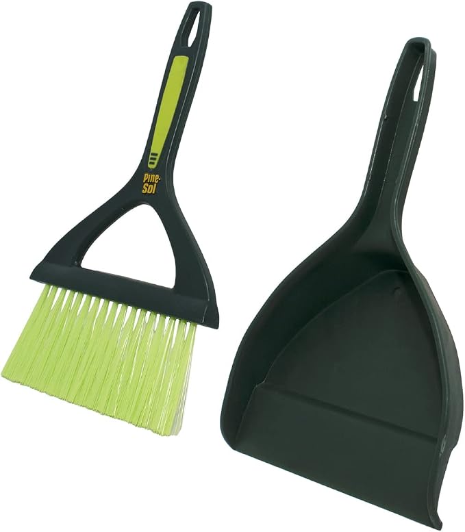 Pine-Sol Mini Dustpan and Brush Set | Nesting Snap-On Design | Portable - Image 4