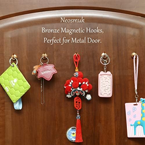 Neosmuk Magnetic Hooks Cruise Ship Essential, 30lb+ Bronze, 5 Pack - Image 5