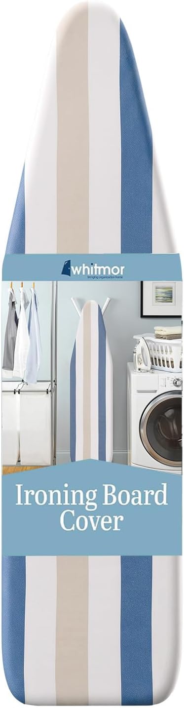 Whitmor Ironing Board Cover and Thick Fiber Pad, Fits 15 x 54 in by Whitmor