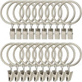 LLPJS 20 Pack Metal Curtain Rings by LLPJSCurtainRingsClipHooks