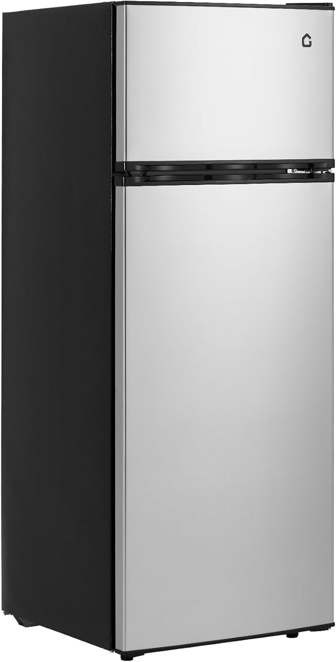 PioneerWorks 7.5 Cu.Ft Refrigerator with Freezer, 2 Door Fridge, 7 Settings Temperature Adjustable, Large Capacity, Food Storage or Cooling drinks,for Apartment,Bedroom,Dorm and Office