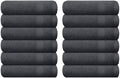 GLAMBURG Ultra Soft 12-Piece Washcloths Set 13x13-100% Ringspun Cotton by GLAMBURG