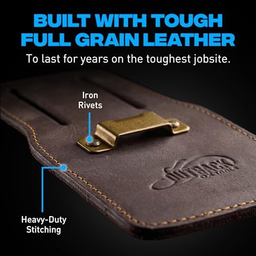 OX Tools Leather Tool Holsters & Pouches – Hammer, Tape Measure, Utility & - Image 3