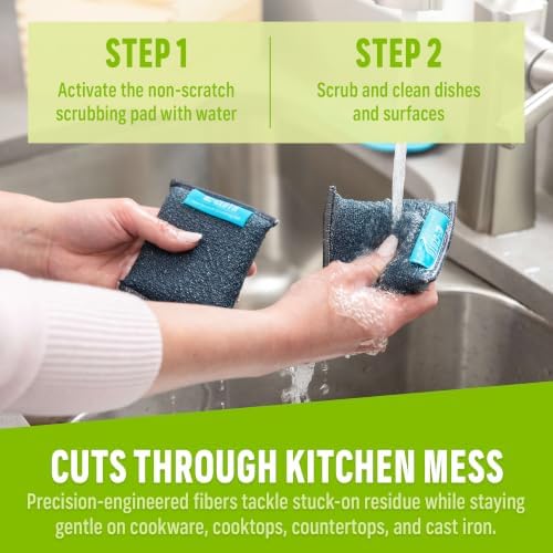 E-Cloth Non-Scratch Scrubbing Pads, Reusable Sink & Dish Sponges - Image 2