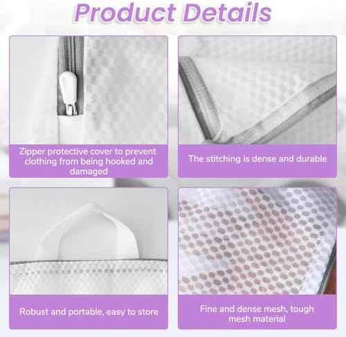 4 Pcs Hanging Mesh Laundry Bags - Image 4