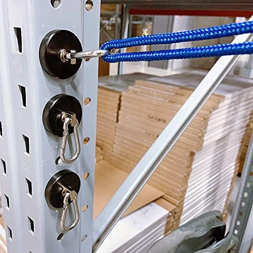 WELLZEER Magnetic Hooks 170lbs Heavy Duty Black Magnet Hooks - Image 6