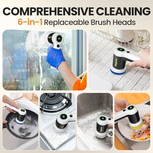 Electric Spin Scrubber for Bathroom and Shower Cleaning SD-CTB02 - Image 4