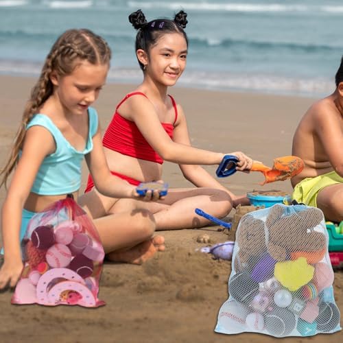 Hariendny 6 Pcs 11 x 15 Inch Nylon Mesh Drawstring Laundry Bags, Mesh Stuff - Image 4
