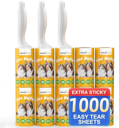 Extra Sticky Lint Roller for Pet Hair, 1000 Sheets, 3 Handles by Beitophomepet%60sfamily