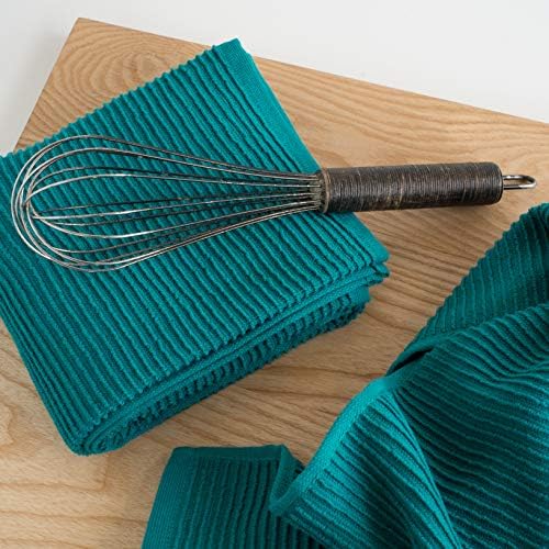 Now Designs Ripple Kitchen Towel, Peacock Green - Image 4