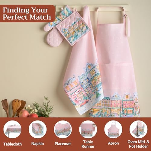 Maison d' Hermine Kitchen Towels Set of 3 Reusable 100% Cotton 27.50" x 20" - Image 4