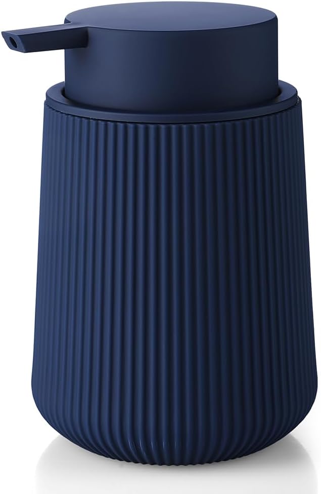 YAUKPH Striped Liquid Hand Soap Dispenser Navy Blue | by KellyHome