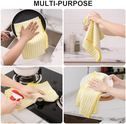 Kitinjoy Cotton 6 Pack Terry Kitchen Towels - Image 4