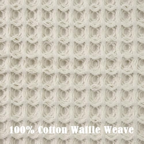 Jacquotha Waffle Hand Towels 2-Piece – Cotton, Quick Dry, Lint Free, 13” x 29” - Image 4