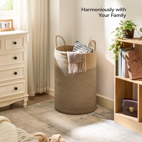 Nunsino Laundry Hamper 75L, Large Laundry Basket - Image 2