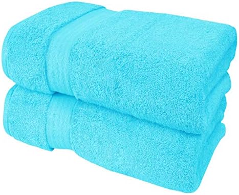 GLAMBURG 700 GSM Premium Oversized Extra Large Cotton 2 Pack Bath Sheet by GLAMBURG