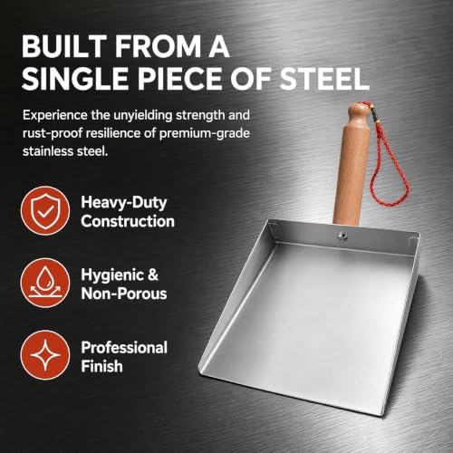 Mini Stainless Steel Dustpan - Image 2
