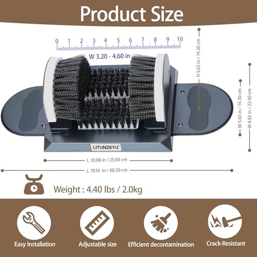 Adjustable Width Boot Scrubber & Shoe Cleaner - Image 3