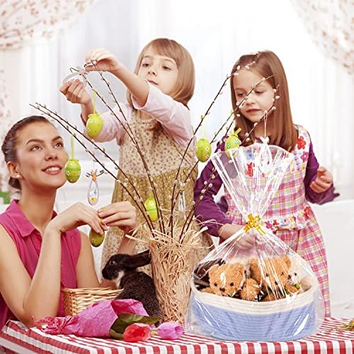 Labeol 50pcs Cellophane Bags 3 Sizes Cellophane Wrap - Image 2