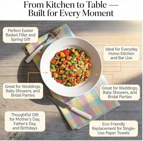 Urban Villa Kitchen Towels Cotton Dish Towels 20”x30” Easter - Image 4
