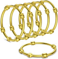 Gold Shower Curtain Rings, Oval Snap Shower Rings by SSTOOHL
