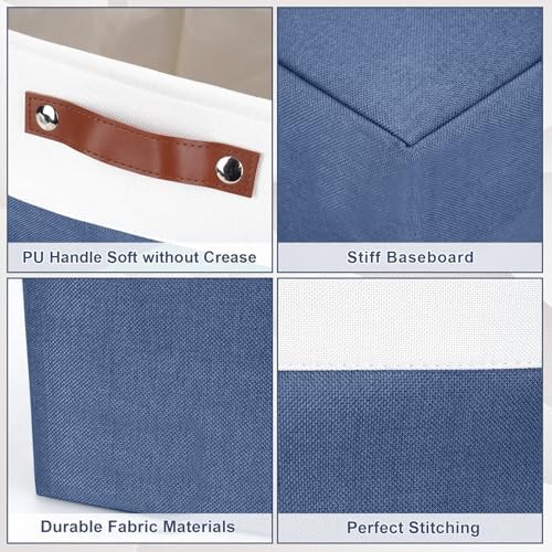 Bagnizer Collapsible Fabric Storage Cubes 11x11 Cube Storage Bins, 4 Pack - Image 6