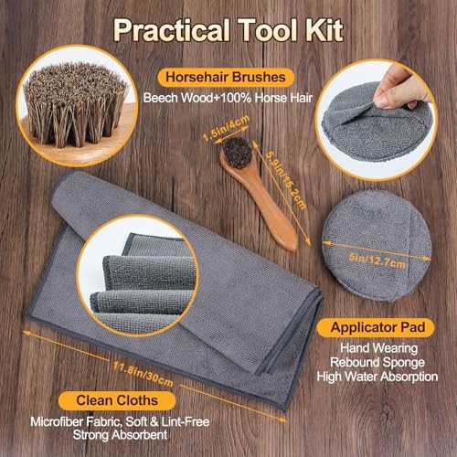 Nuroon Leather Boots Care Kit- Leather Cleaner Boots Shoes Cleaning Kit - Image 4