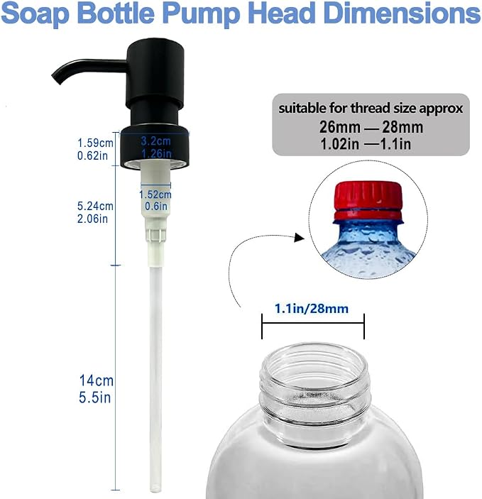 Soap Pump Replacement, Hand Soap Dispensers Pump - Image 2