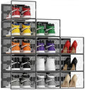 NEWBULIG 12 Pack Clear Shoe Storage Boxes, Stackable Sneaker Storage Case by NEWBULIG