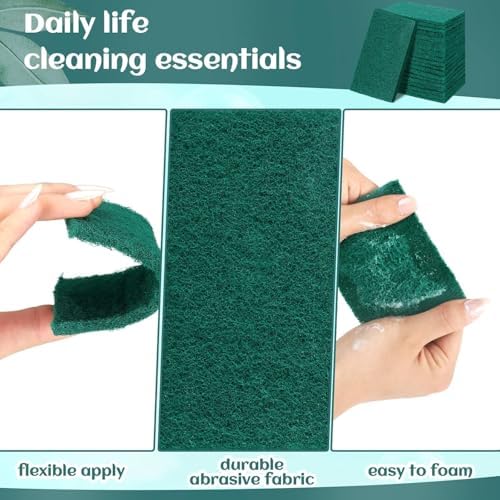 Hoolerry 50 Pcs Non Scratch Scouring Pads - Image 4