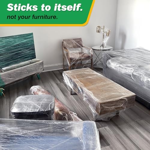 Industrial Strength Clear Stretch Wrap Film 12" x 1000 Ft 3 Pack - Image 4