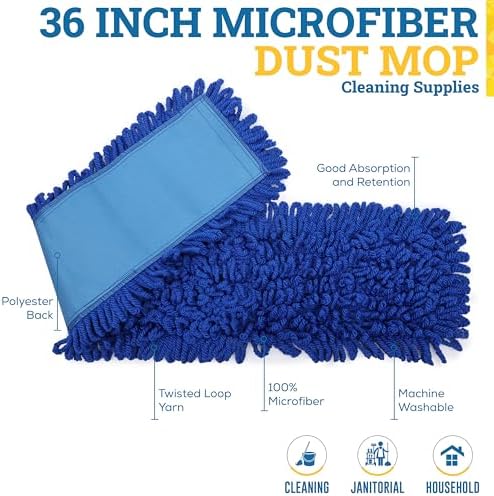 KLEEN HANDLER 36" Microfiber Dust Mop Head Replacement, 1 Pack - Image 2