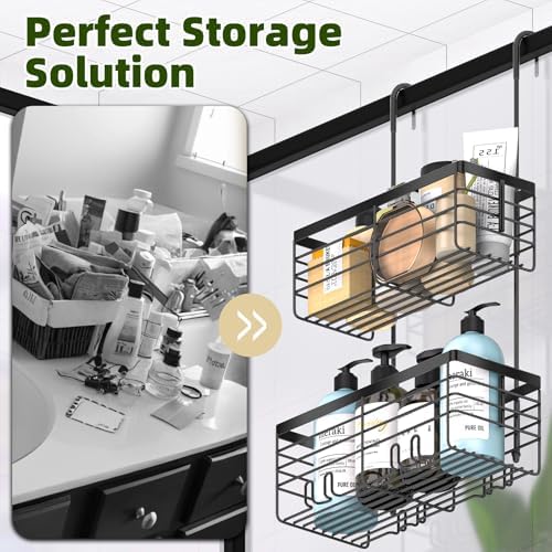 YUOROS 2 Tier Hanging Shower Caddy - Image 4