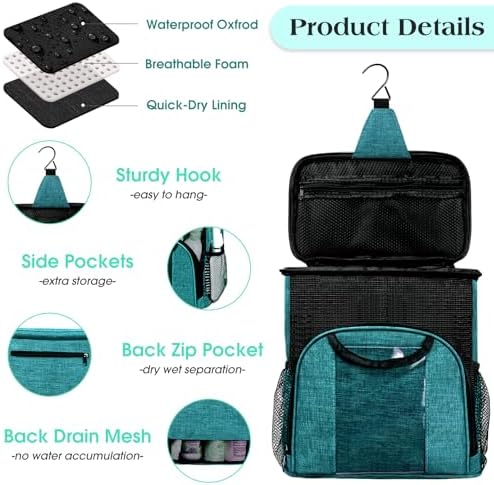Attmu Mesh Shower Caddy Portable Dorm Room Essentials, Toiletry Tote Bag - Image 4