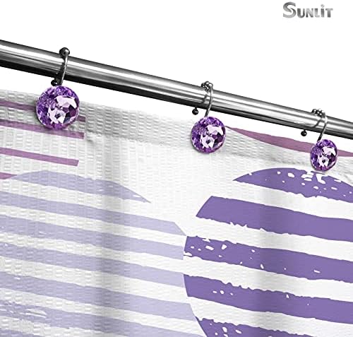 Sunlit Luxury Design Round Purple Diamond Crystal Gem Bling - Image 4