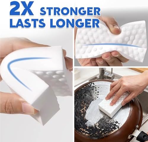 Glass Cooktop Cleaner Sponge, 2X Density Magic Sponge Eraser, 10 Pack - Image 5