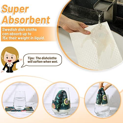 Lucomb 8 Pack Swedish Dishcloths - Image 5