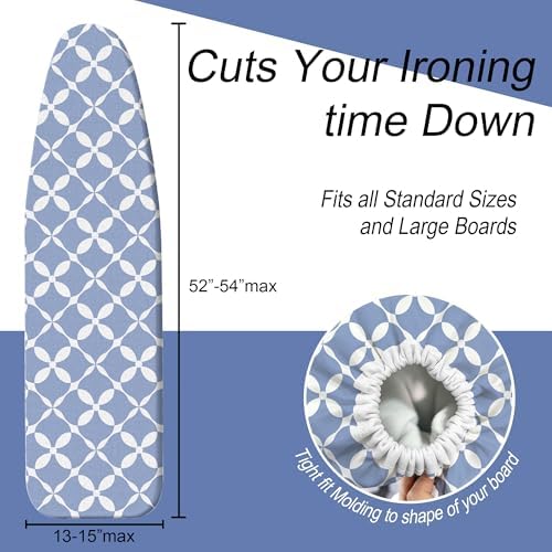 Boho Ironing Board Cover and Pad 15x54 Inch, 100% Cotton Surface Heavy Duty - Image 5