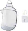 Mesh Collapsible Small Wall Laundry Baskets，Hanging Laundry Hamper，for Hotel by HHSSALIN