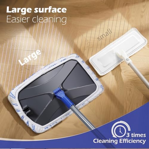 Masthome 16" Large Microfiber Mop, Floor Flat Mop Dry and Wet Use - Image 2