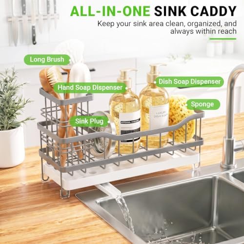 Sink Caddy, Sponge Holder for Kitchen Sink - Image 6