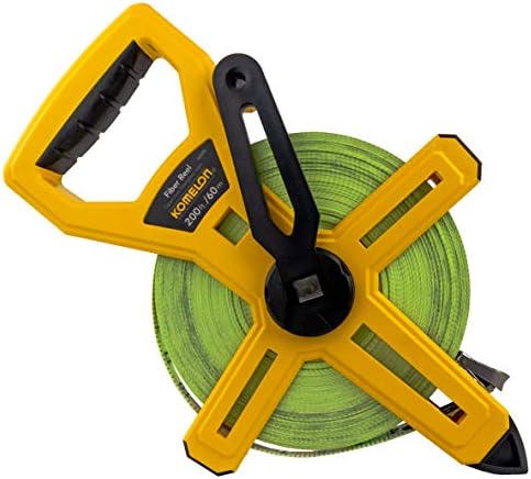 Komelon 6622IM Fiber Reel Long Open Reel Tape Measure Inch/Metric Scale - Image 2