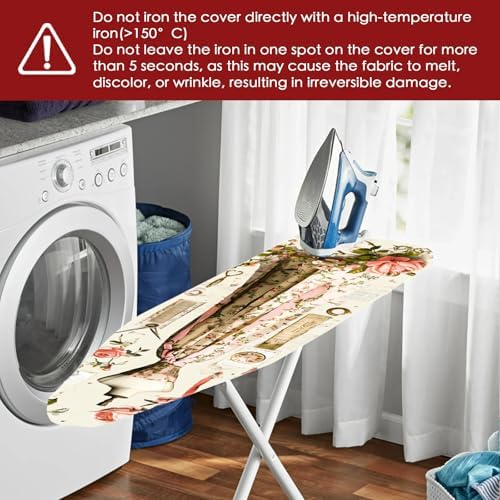 Nuxovilar Floral Dress Form Ironing Board Cover 15x54 Polyester - Image 6