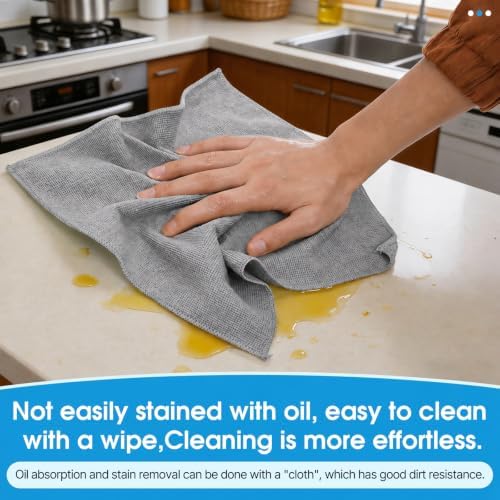 QYL Microfiber Cleaning Cloth, 12 Pack Cleaning Rags, Cleaning Towels, - Image 3