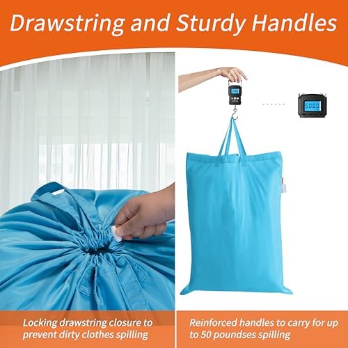 Polecasa 2 Pack Extra Heavy-Duty Laundry Bag - Image 5