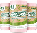 Microfiber Cleaning Cloths Roll 225 Pack 12x12 Inch Lint Free by SOOWASH